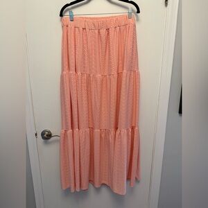 LuLaRoe Coral Lace Maxi Skirt